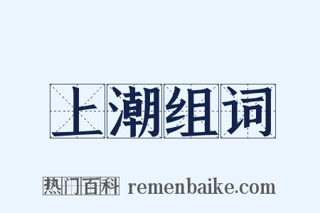 上潮组词是什么意思的图片